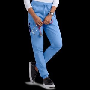 butter soft scrub jogger pants in ceil blue